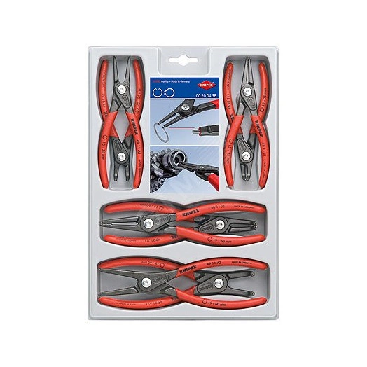 Набор щипцов прецизионных для внутренних и внешних стопорных колец 8 предметов щипцы 48 11 J1 48 11 J2 48 21 J11 48 21 J21 49 11 A1 49 11 A2 49 21 A11 49 21 A21 блистер KN-002004SB