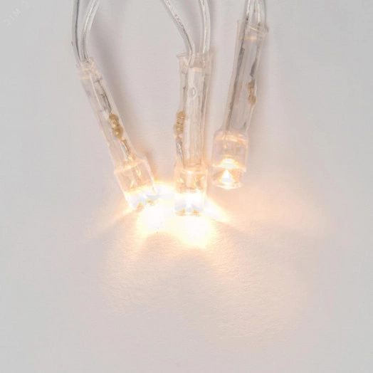 Гирлянда светодиодная с контроллером 5м 50 светодиодов Теплый белый свет Провод прозрачный ULD-S0500-050/DTA WARM WHITE IP20