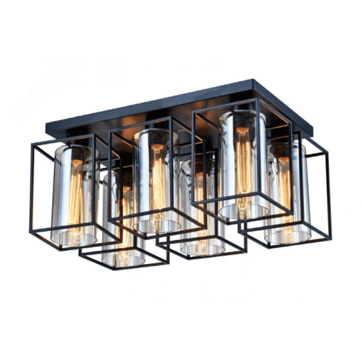 Светильник потолочный Rivoli Leonie 5081-306 6 * Е27 40 Вт лофт - кантри