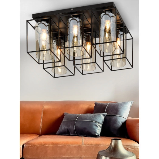 Светильник потолочный Rivoli Leonie 5081-306 6 * Е27 40 Вт лофт - кантри