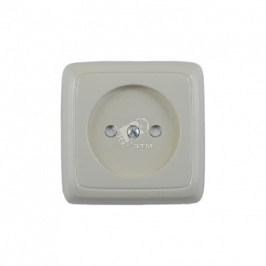 Розетка наружная со шторками с изоляционной пластиной слоновая кость