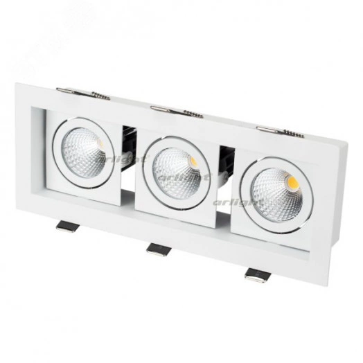 Светильник CL-KARDAN-S260x102-3x9W White (WH, 38 deg) (ARL, IP20 Металл, 3 года)