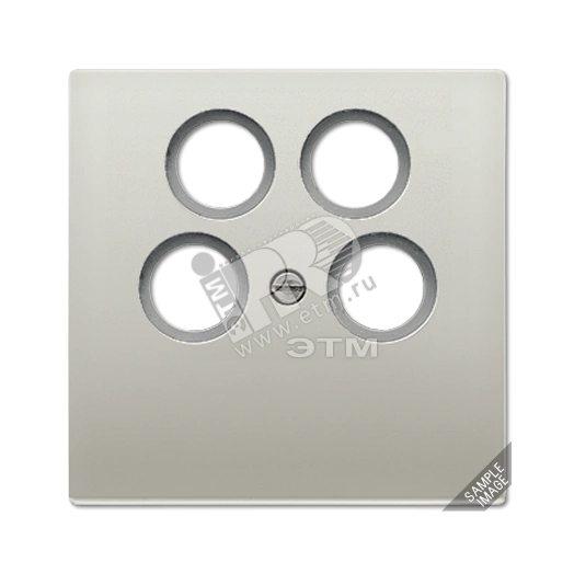 Крышка для SAT-TV-розетки  алюминий