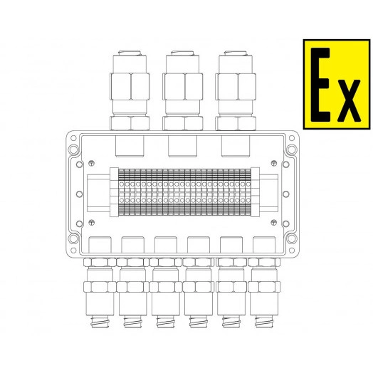 Коробка коммутационная взрывозащищенная КВМК 2403