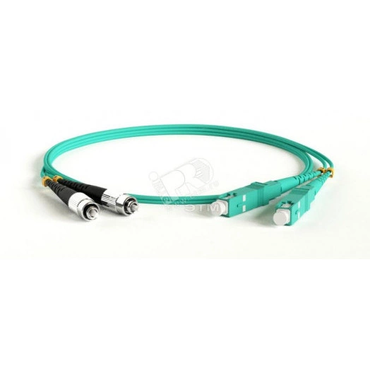 Патч-корд волоконно-оптический (шнур) MM 50/125(OM3) FC-SC duplex LSZH (2м)