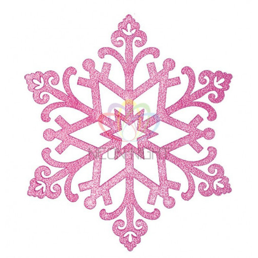 Фигура профессиональная елочная Снежинка Снегурочка 81см фиолетовый