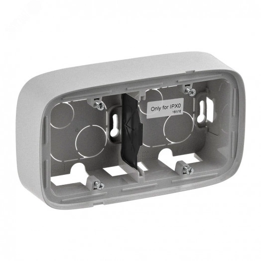 Valena ALLURE Коробка для накладного монтажа 2-постовая Алюминий