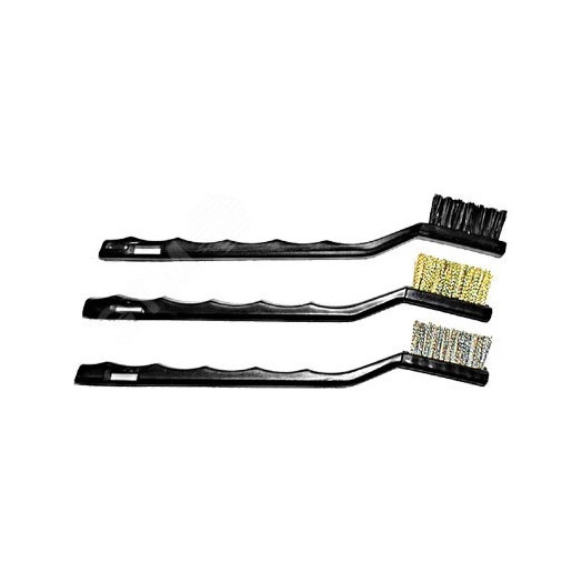 Корщетки мини, набор 3 шт, сталь/нейлон/латунь, 175 мм