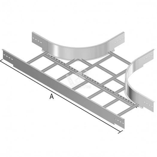 Ответвитель Т-образный, высота - 200 мм, ширина - 608 мм, кратность - 1шт, PE - Сталь с порошковым покрытием (окрашенная)