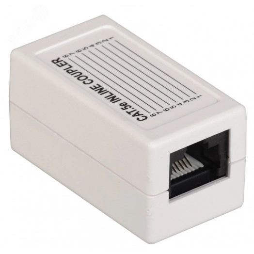 Адаптер проходной ITK категория 5е UTP тип RJ45-RJ45 (8P8C) белый