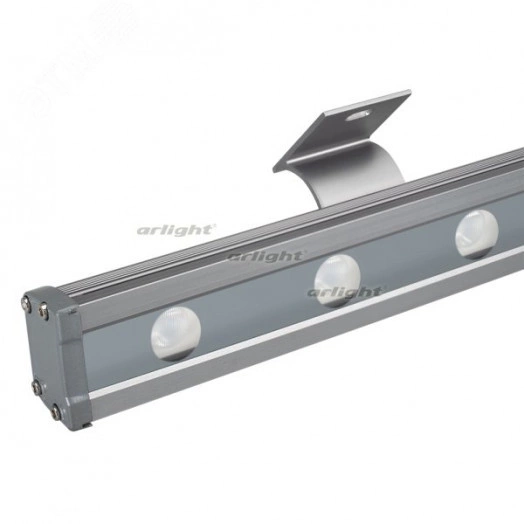 Светодиодный прожектор AR-LINE-1000L-48W-24V RGB-Day4000 (Grey, 15x45 deg, DMX512) (ARL, Закрытый)