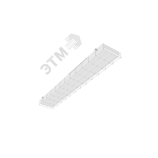 Светильник светодиодный ДПО-60Вт IP40 7200Лм 4000КS270 2.0 спортивный для образовательных           учреждений накладной 1200*212*70мм Белый с        призматическим рассеивателем с защитной           решеткой Вартон