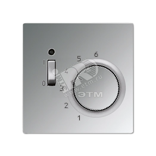 Крышка для регуляторов температуры воздуха помещений TR 231 U и TR 241 U  полированный хром