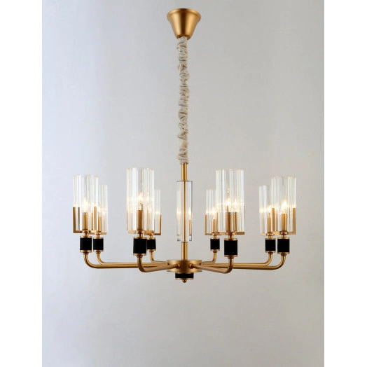 Люстра  Rivoli Gunda 2009-208 8 * Е14 40 Вт хрусталь классика