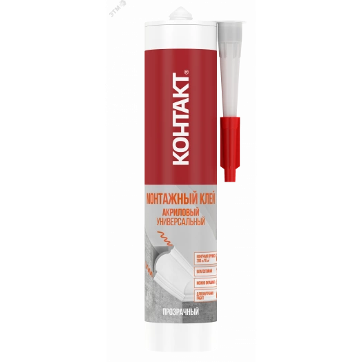 Монтажный клей акриловый универсальный прозрачный 280 мл