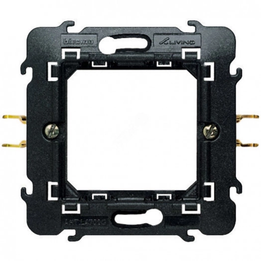 Суппорт 2 модуля 72х72мм с клипсами