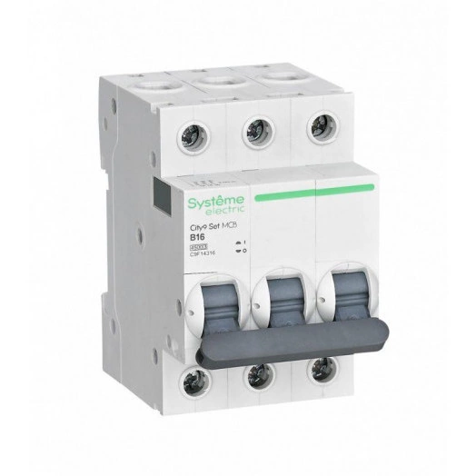 Выключатель автоматический (АВ) B 16А 3P 4.5кА 400В City9 Set SE C9F14316