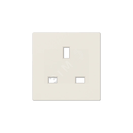 Розетка БС 2п+Е со шторками слоновая кость