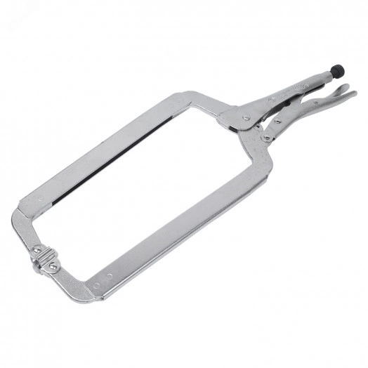 Зажим с фиксатором 450 мм, С-образный, с подвижными губками