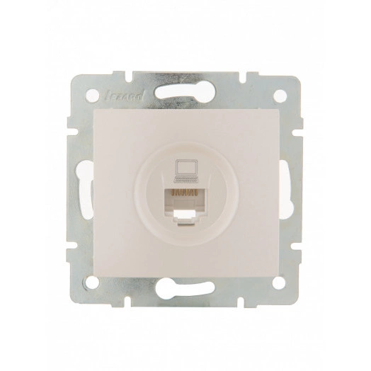 KARINA Розетка компьютерная жемчужно-белый перламутр (10шт/120шт)