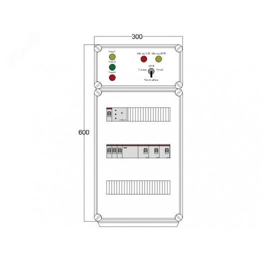 Щит управления электрообогревом DEVIbox HS 3x3400 D316 (в комплекте с терморегулятором и датчиком температуры)