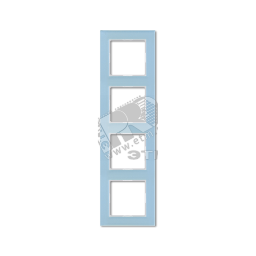 Рамка 4-я для горизонтальной/вертикальной установки  Серия- ACreation  Материал- стекло  Цвет- серо-голубой