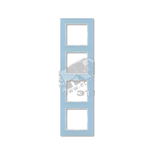Рамка 4-я для горизонтальной/вертикальной установки  Серия- ACreation  Материал- стекло  Цвет- серо-голубой