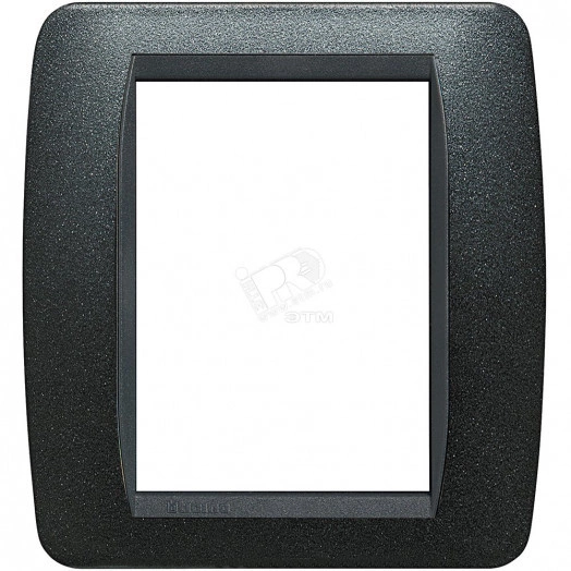 Накладка 3+3 модуля Черный Графит