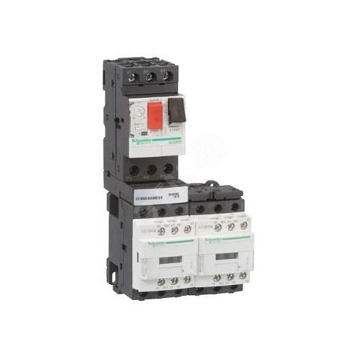 Пускатель магнитный 9А = 24B реверсивный GV2-ME08 2.5-4А GV2DM2