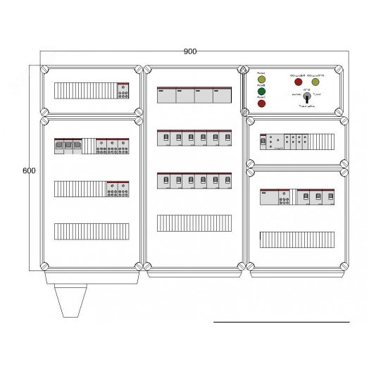 Щит управления электрообогревом DEVIbox HS 15x2700 D316 (в комплекте с терморегулятором и датчиком температуры)
