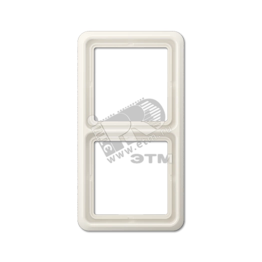 Рамка 2 поста универсальная слоновая кость