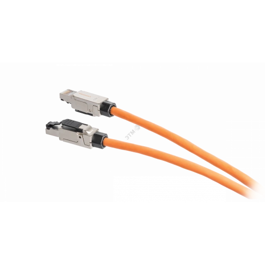 Коннектор RJ45/8P8C Кат.6a, 50мкд, универсальный, самозажимной, экранированный, металлик