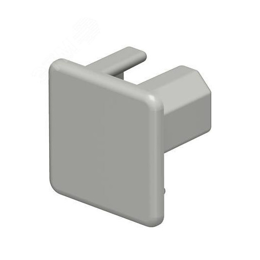 Заглушка кабельного канала торцевая WDK 20x20 мм (ПВХ, серый)