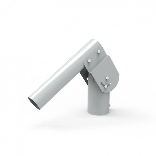 Кронштейн для уличных светильников 200х205х100 мм на трубу до D58 мм/консоль D48 мм серый Gauss