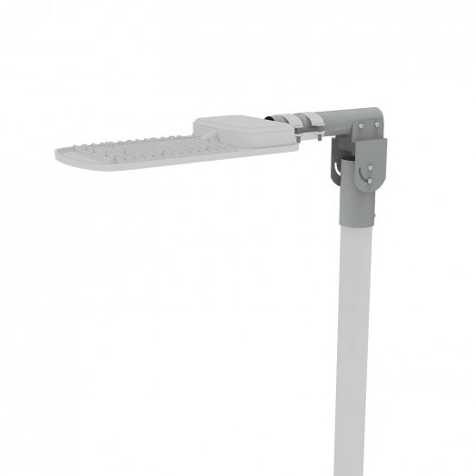 Кронштейн для уличных светильников 200х205х100 мм на трубу до D58 мм/консоль D48 мм серый Gauss