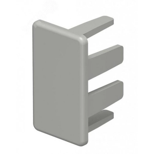 Заглушка кабельного канала торцевая WDK 15x30 мм (ПВХ, серый)