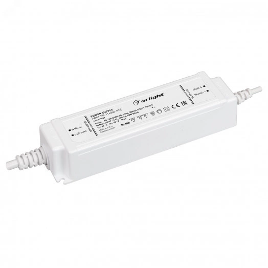 Блок питания ARPJ-SP-114350-PFC (40W, 57-114V, 0.35A) (Arlight, IP67 Пластик, 5 лет)