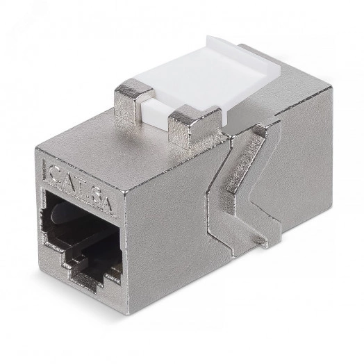 Адаптер проходной RJ45-RJ45 (8p8c), категория 6a, экранированный