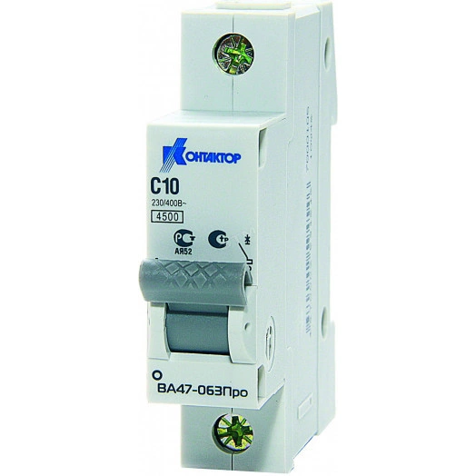 Выключатель автоматический четырехполюсный 50А В ВА47-063Про 4.5kA