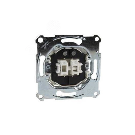 Механизм выключателя 1п для двух цепей со светоиндикатором