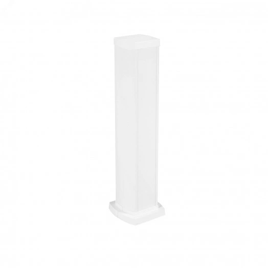 Универсальная мини-колонна алюминиевая с крышкой из алюминия 2 секции, высота 0,68 метра, цвет белый