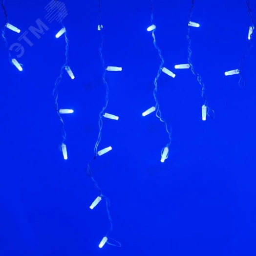 Гирлянда светодиодная декоративная ARD-EDGE-CLASSIC-2400x600-WHITE-88LED-FLASH BLUE (230V, 6W) (ARDCL, IP65)