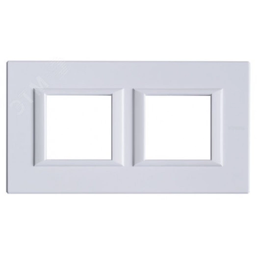 Axolute Накладки декоративные прямоугольные горизонтальные White/белый на 2+2 модуля