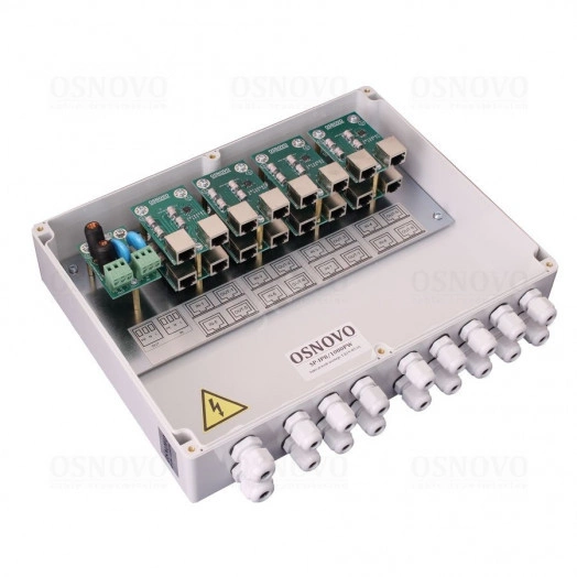 Уличное устройство грозозащиты на 8 портов для локальной вычислительной сети