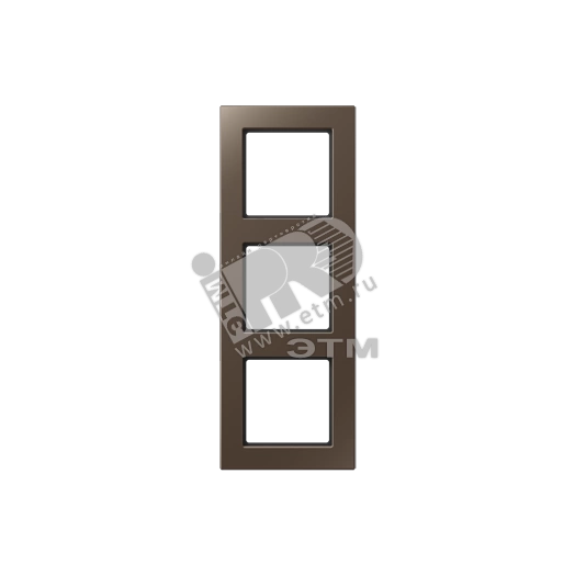 Рамка 3-я для горизонтальной/вертикальной установки  Серия- ACreation  Материал- дуропласт  Цвет- мокко