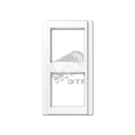 Рамка 2 поста белая