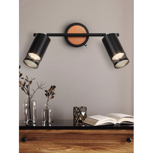 Светильник настенно-потолочный спот Rivoli Lili 7020-702 2 * GU10 25 Вт поворотный с выключателем