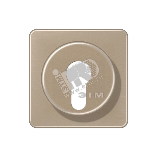 Крышка для выключателя с замком  золотая бронза