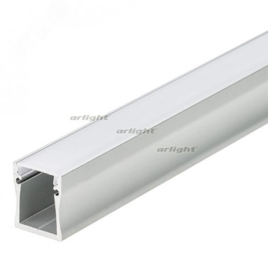 Профиль с экраном ALU-WIDE-H28-2000 ANOD+FROST (ARL, Алюминий)