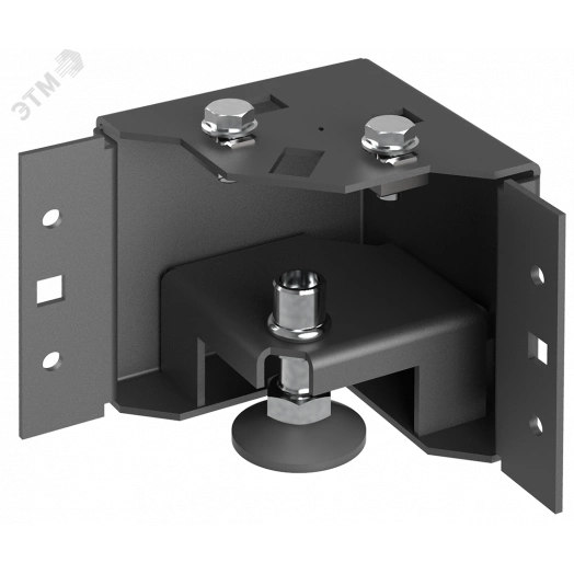 Уголок цоколя h=100мм регул. черная ITK by ZPAS (4шт/компл)